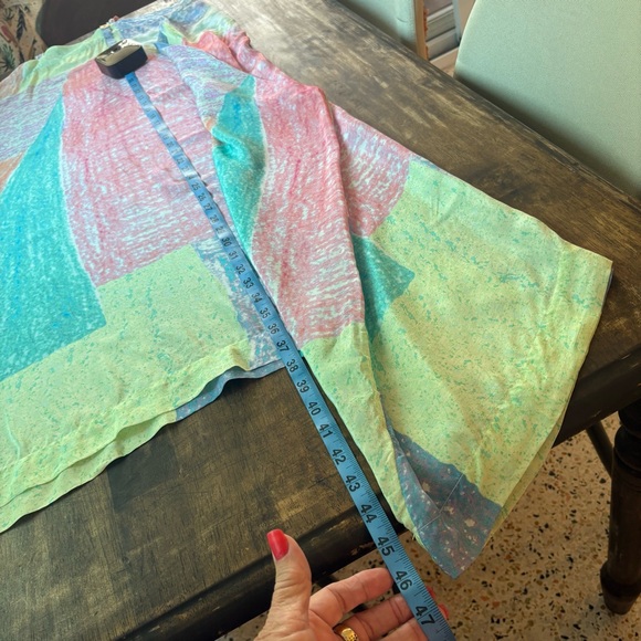 ANTHROPOLOGIE Lilka Annette Rainbow Asymmetrical Swing Dress! Excellent cond. S - Picture 11 of 12